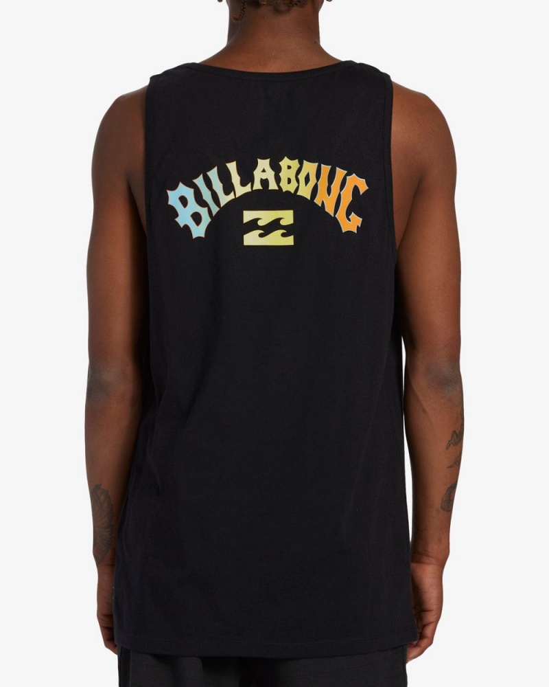 Black Men's Billabong Arch Fill Tanks | 940326JQI