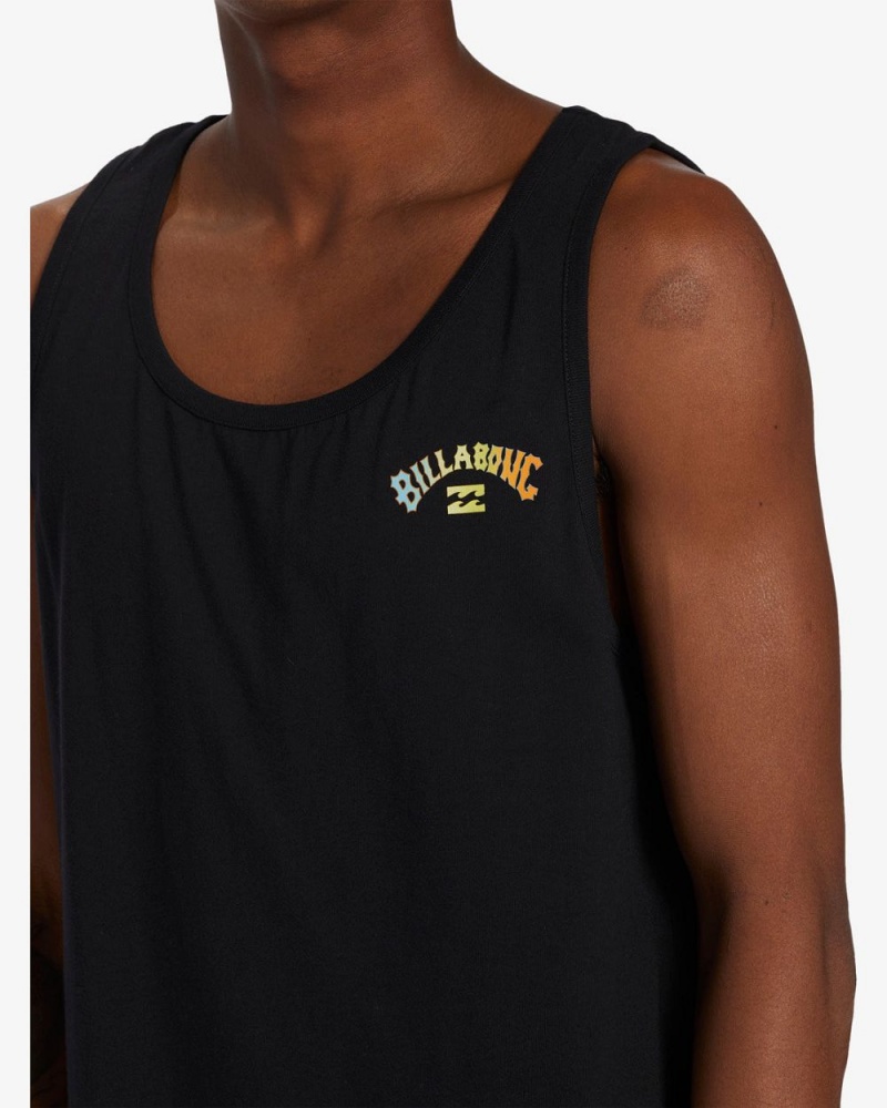 Black Men's Billabong Arch Fill Tanks | 940326JQI