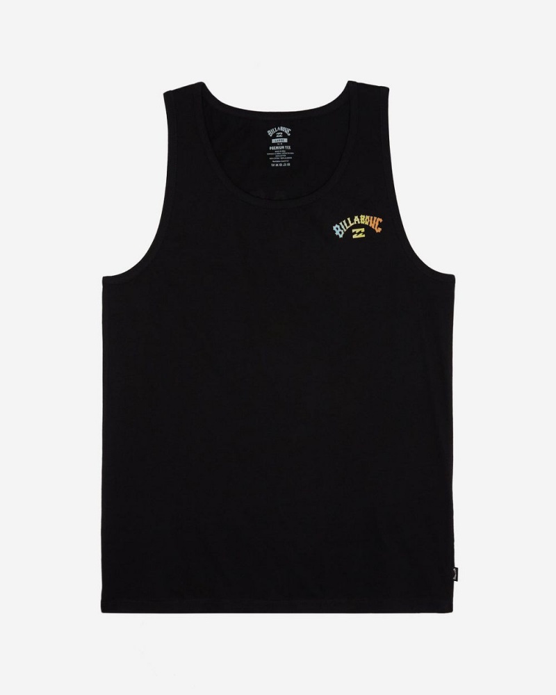 Black Men's Billabong Arch Fill Tanks | 940326JQI