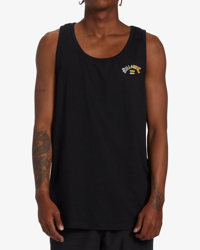 Black Men\'s Billabong Arch Fill Tanks | 940326JQI