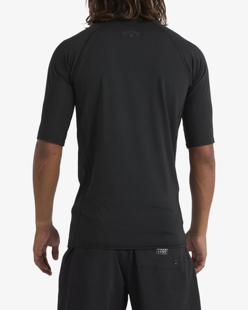 Black Men's Billabong Arch Wave Performance Fit Short Sleeve T-Shirt | 596743USA