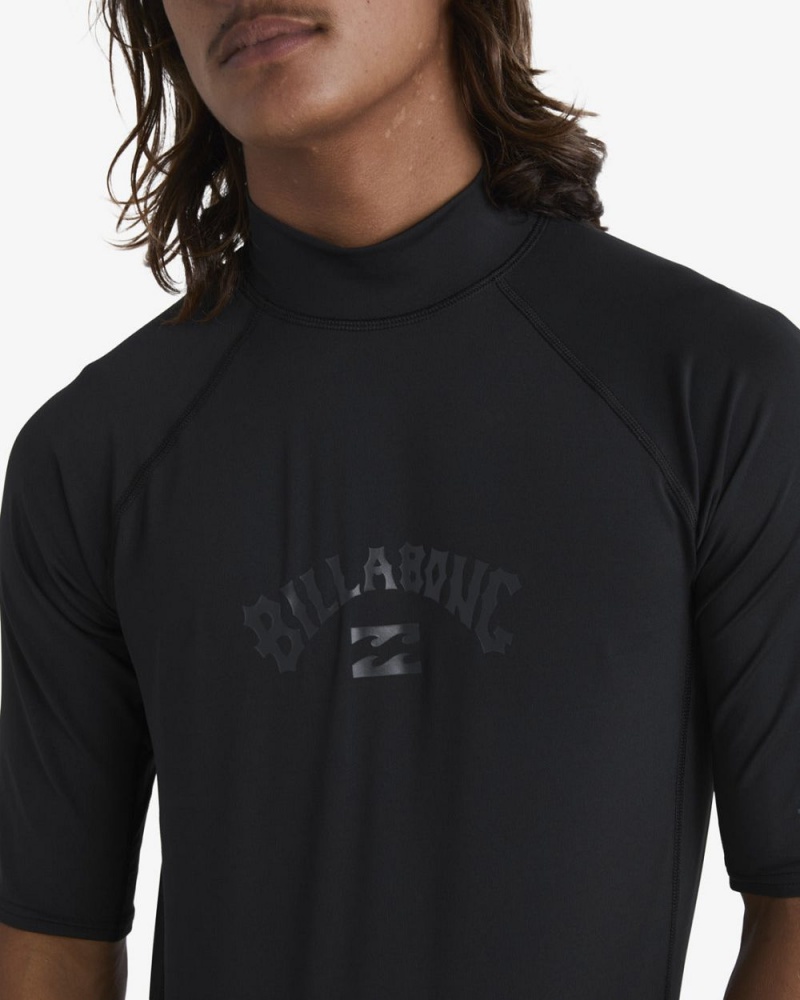 Black Men's Billabong Arch Wave Performance Fit Short Sleeve T-Shirt | 596743USA