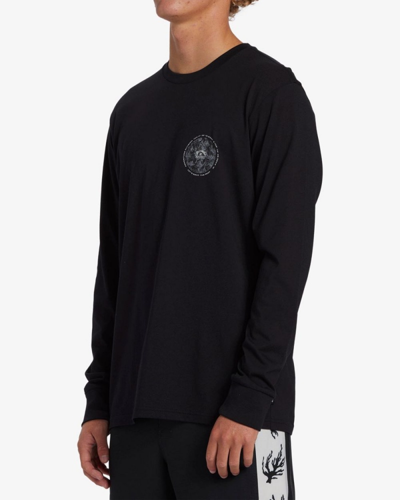 Black Men's Billabong Cg Restore Long Sleeve T-Shirt | 423189ZNL