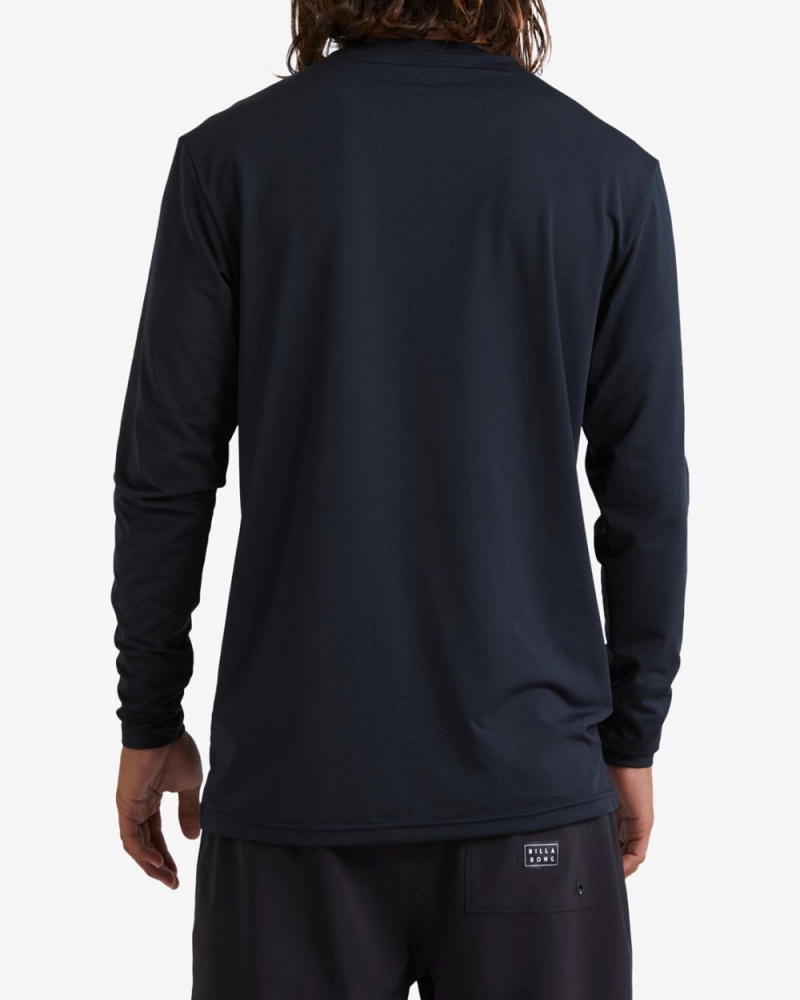 Black Men's Billabong D-Bah Loose Fit Long Sleeve Surf T-Shirt | 065829ALK