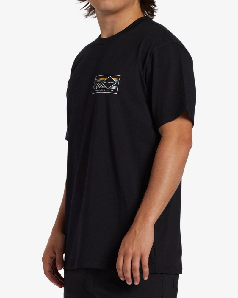 Black Men's Billabong Range Short Sleeve T-Shirt | 269401EZO