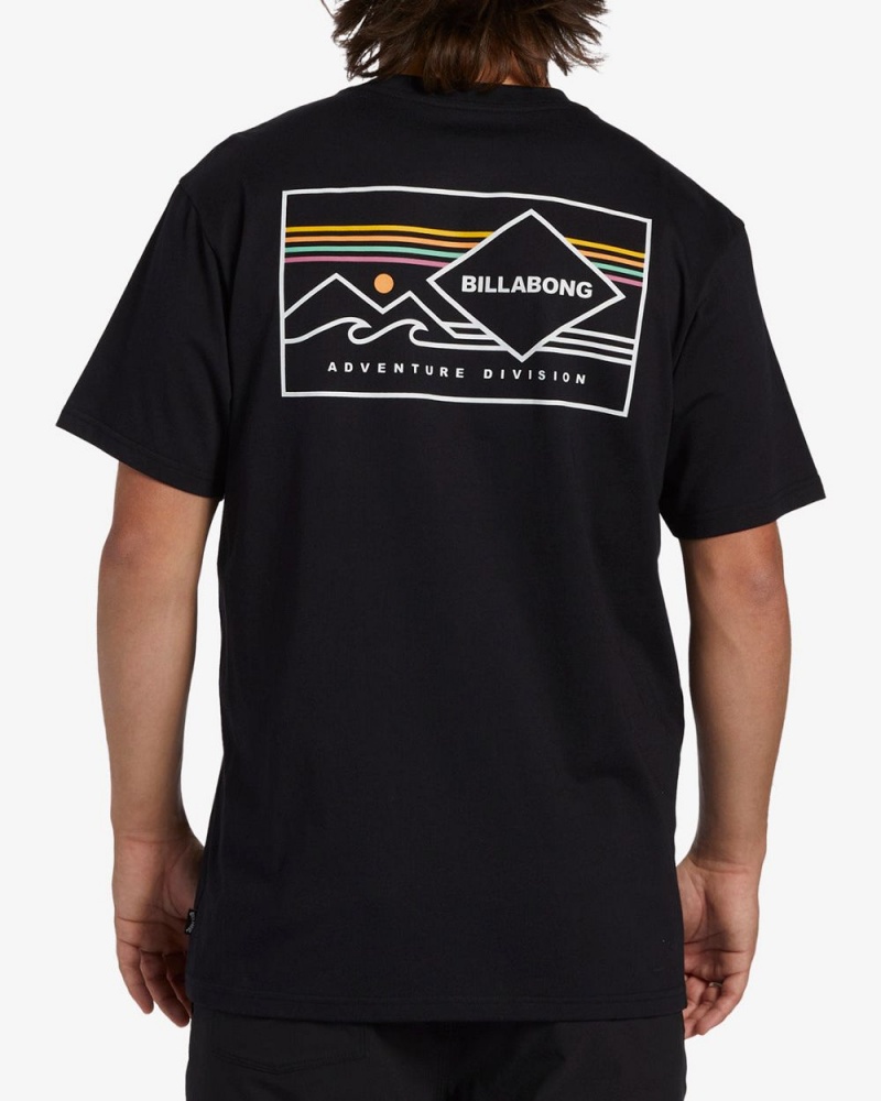 Black Men's Billabong Range Short Sleeve T-Shirt | 269401EZO