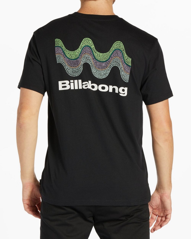 Black Men's Billabong Segment Short Sleeve T-Shirt | 068459TQH