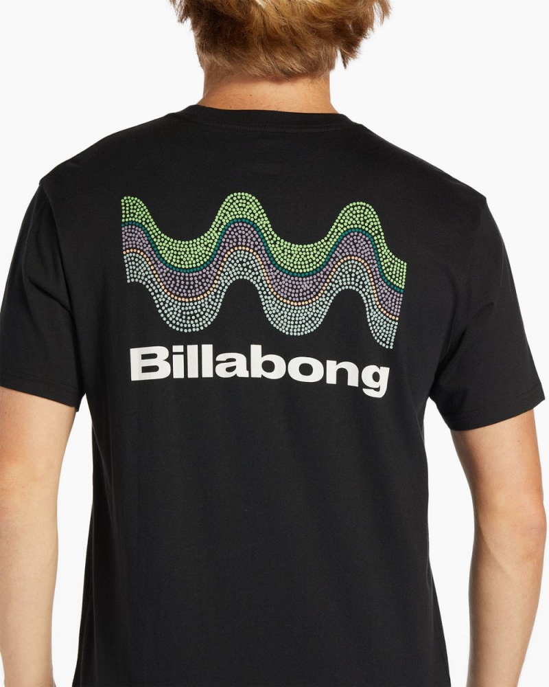 Black Men's Billabong Segment Short Sleeve T-Shirt | 068459TQH