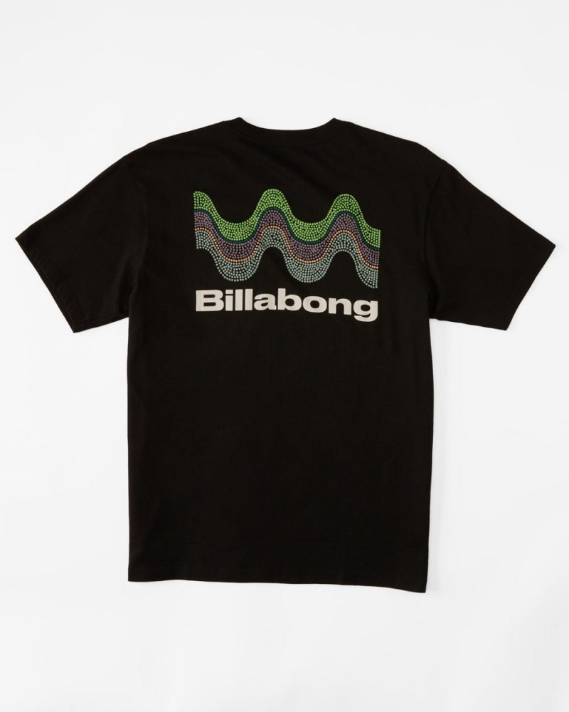 Black Men's Billabong Segment Short Sleeve T-Shirt | 068459TQH