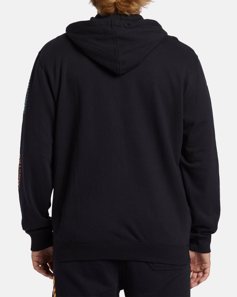 Black Men's Billabong Shorebird Zip Sweatshirt | 109638AOW