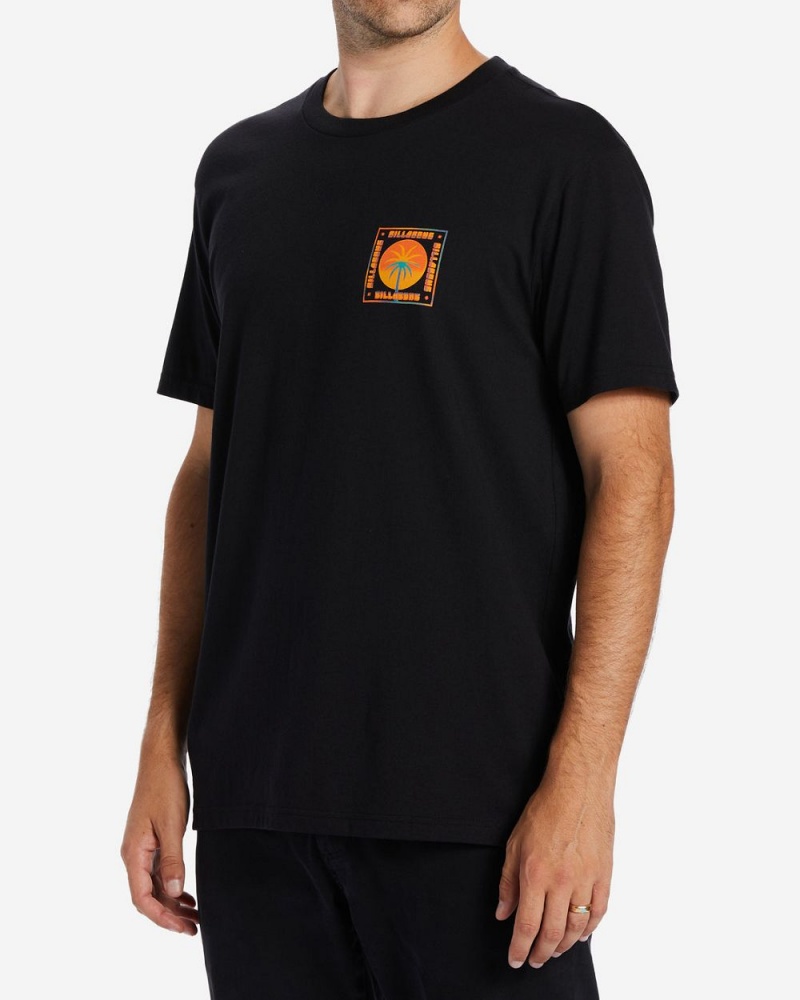 Black Men's Billabong Social T-Shirt | 074536XRM