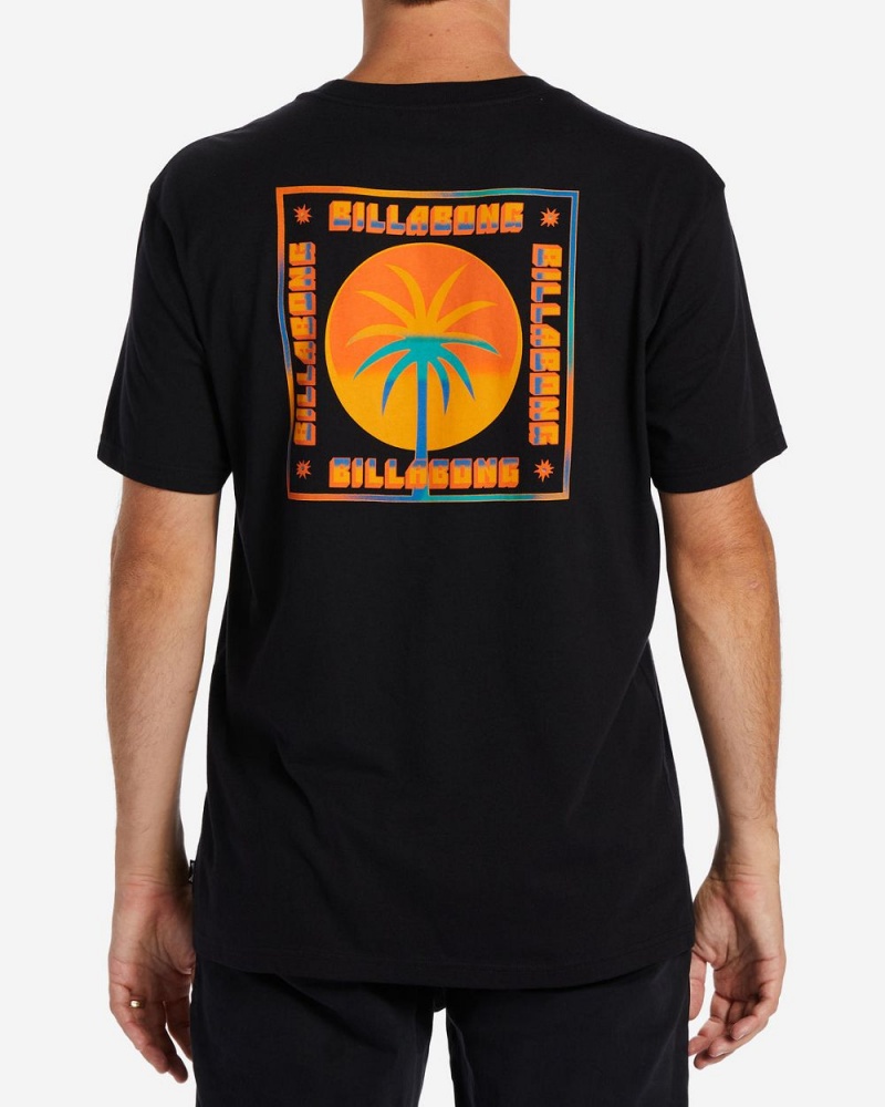 Black Men's Billabong Social T-Shirt | 074536XRM