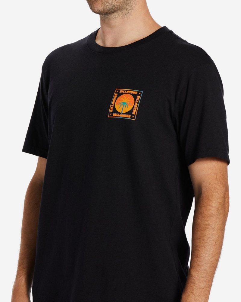 Black Men's Billabong Social T-Shirt | 074536XRM