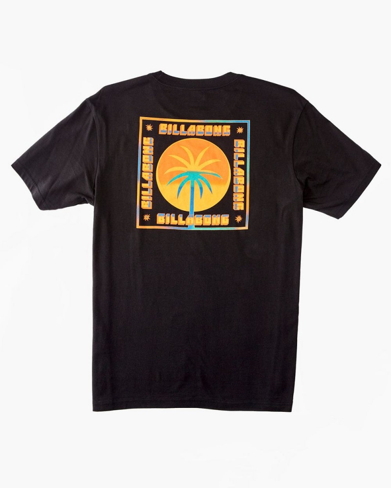 Black Men's Billabong Social T-Shirt | 074536XRM