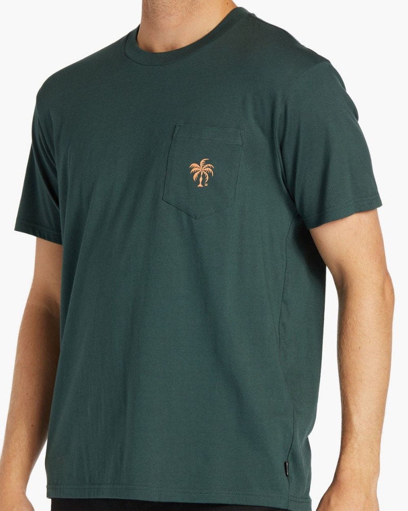 Black Men's Billabong Tropics Pocket T-Shirt | 590327YEX