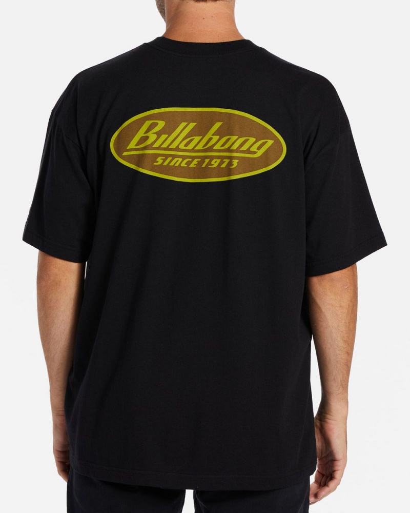 Black Men's Billabong Union T-Shirt | 564317PJU