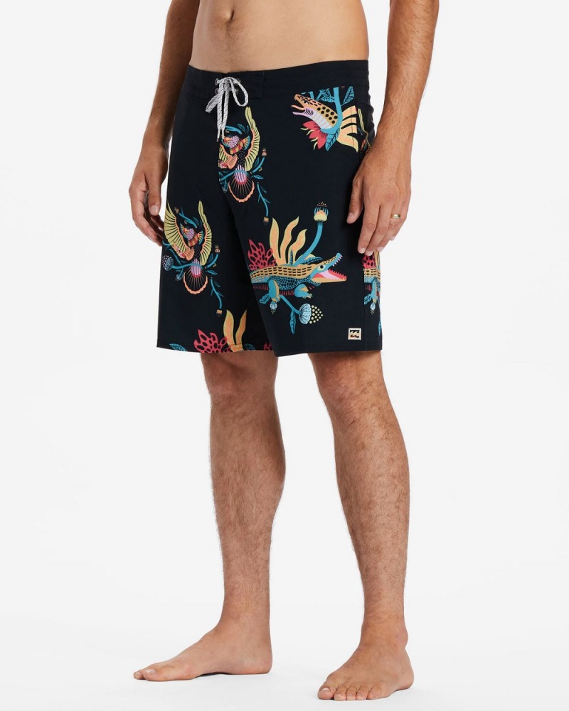 Black Men's Billabong Zeledon Sundays Board Shorts | 306741KIT