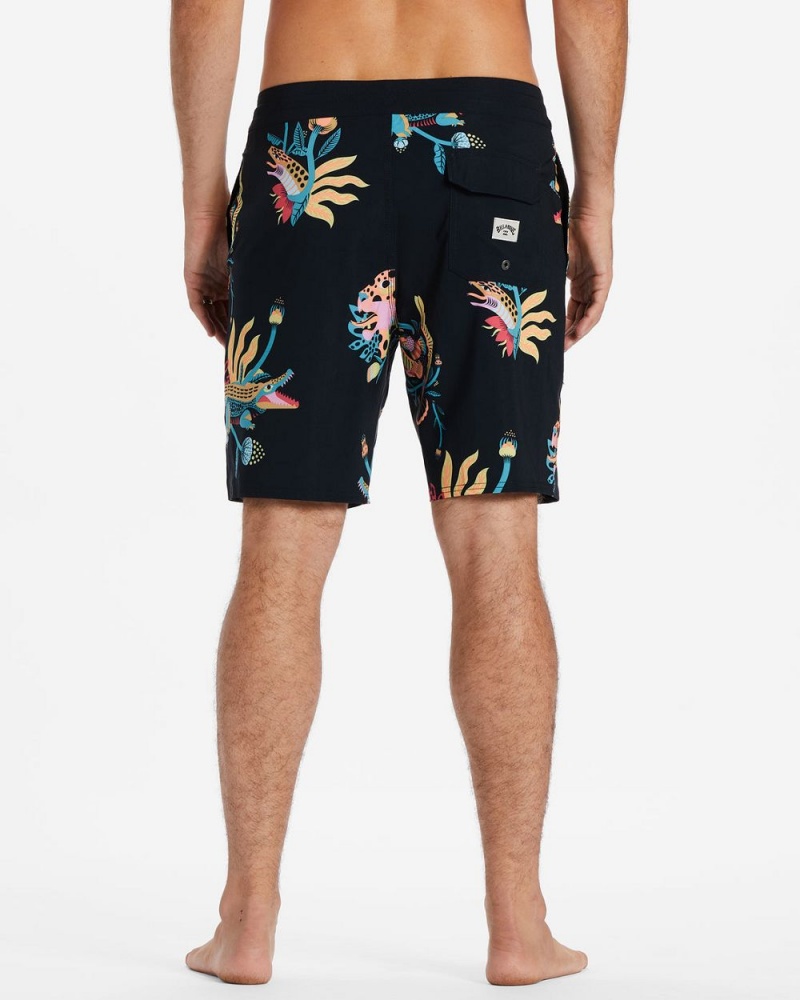 Black Men's Billabong Zeledon Sundays Board Shorts | 306741KIT