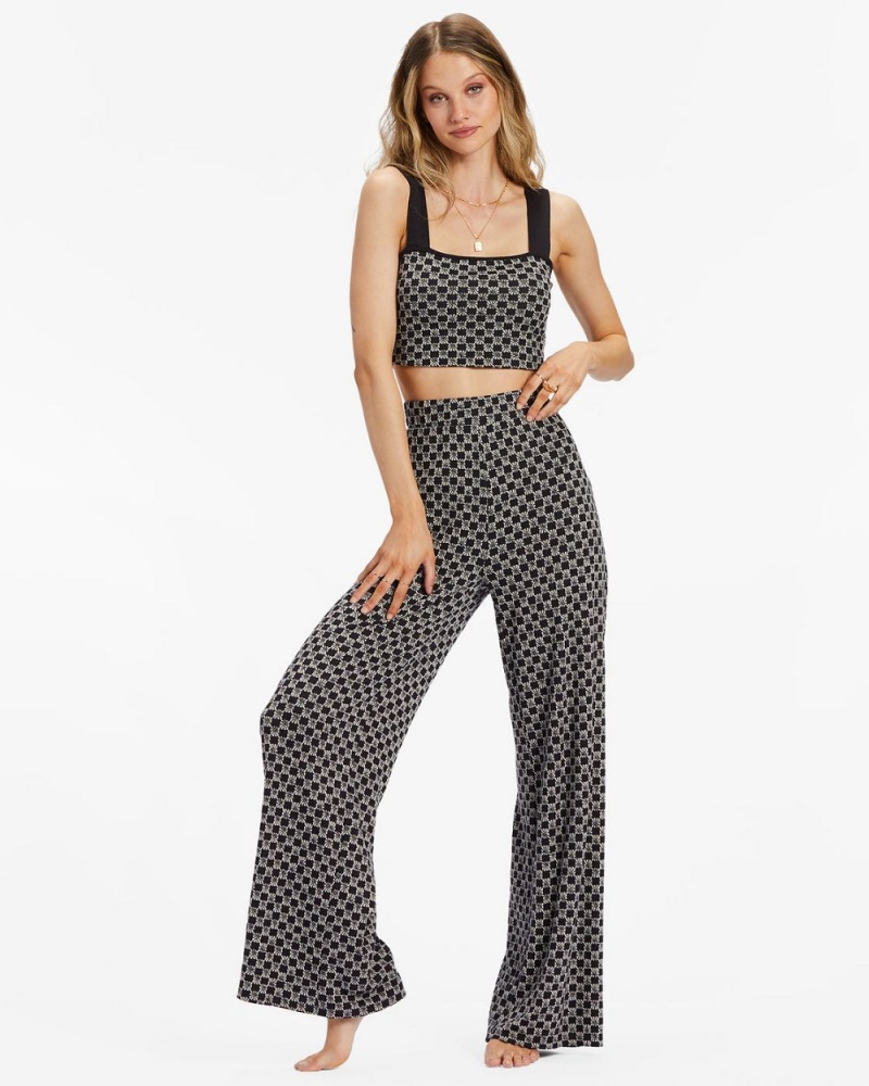 Black Pebble Women's Billabong Check Please Pants | 103496XTH