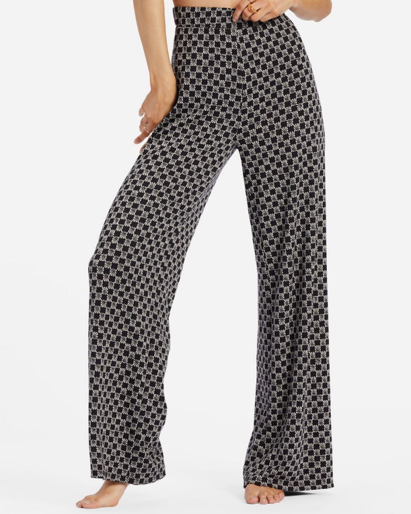 Black Pebble Women's Billabong Check Please Pants | 103496XTH