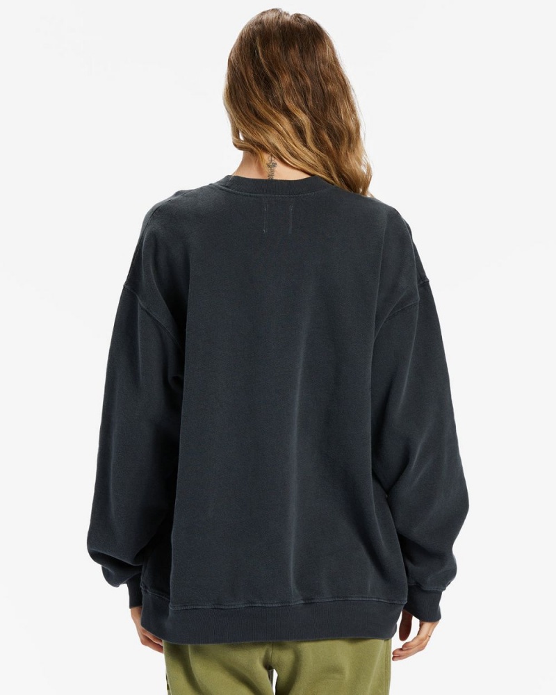 Black Sands 2 Women's Billabong Ride In Oversized Crewneck Sweatshirt | 295036QIT