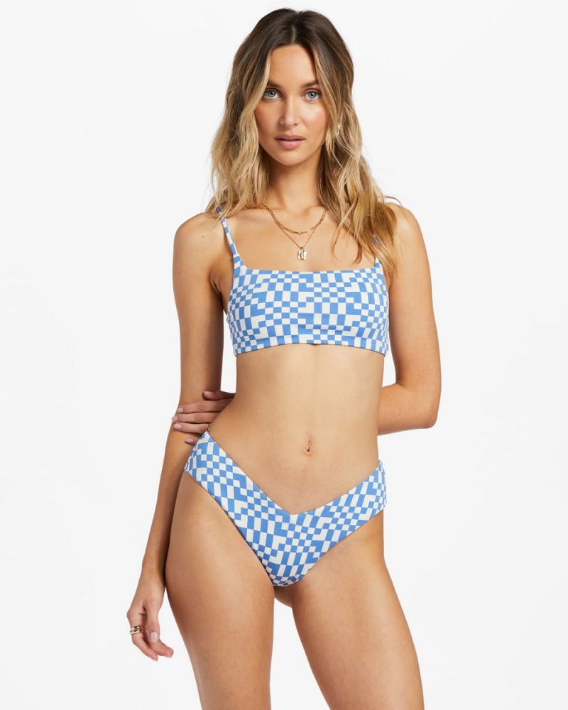 Blue Women's Billabong Out Of The Blue Fiji Cheeky Bikini Bottoms | 293654URW