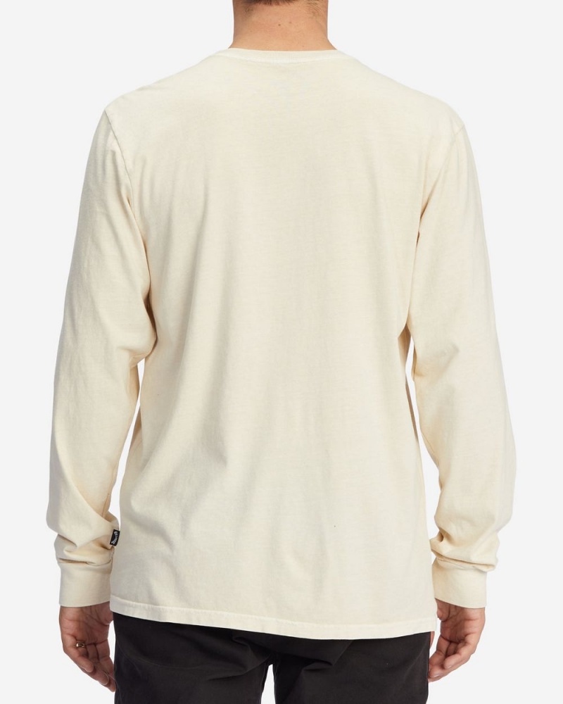 Bone Men's Billabong Essential Wave Washed Long Sleeve T-Shirt | 063954MSY