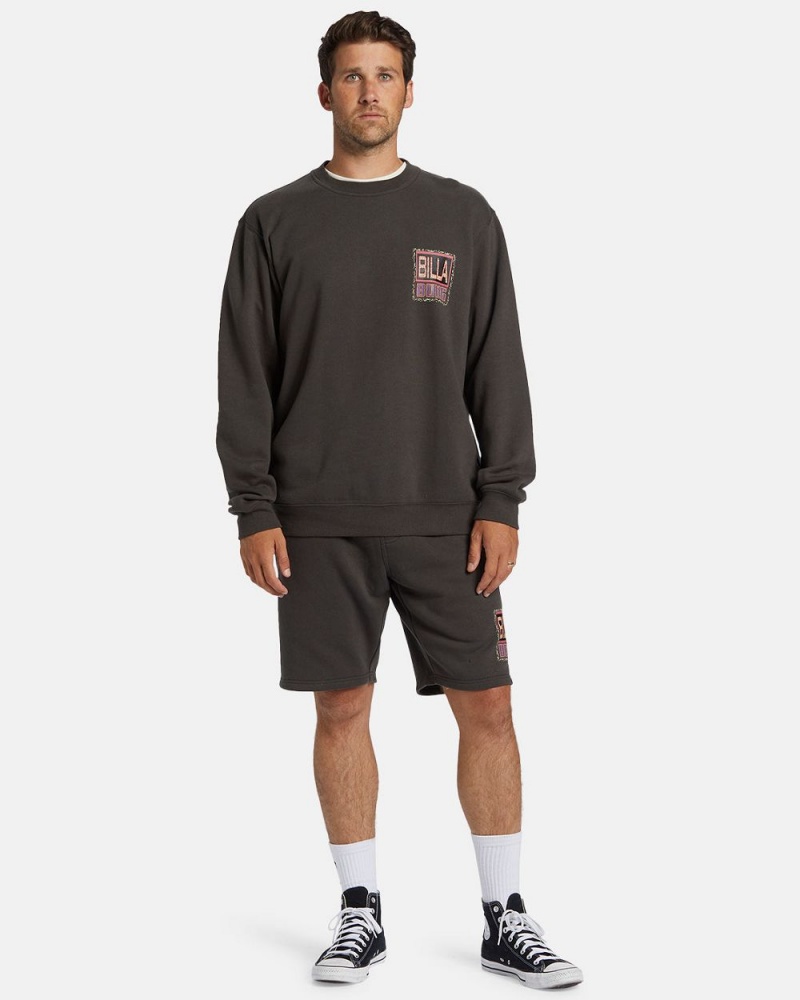 Bordeaux Men's Billabong Shorebird Crew Sweatshirt | 579140OYJ