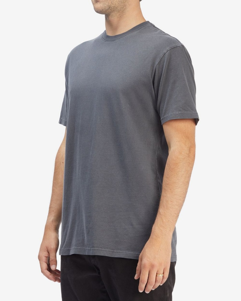 Charcoal Men's Billabong Essential Wave Washed Short Sleeve T-Shirt | 082195YBO