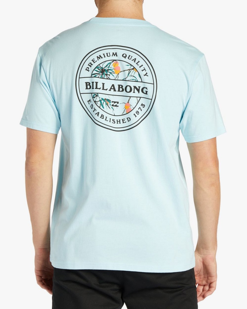 Coastal Blue Men's Billabong Rotor Short Sleeve T-Shirt | 549603PMR