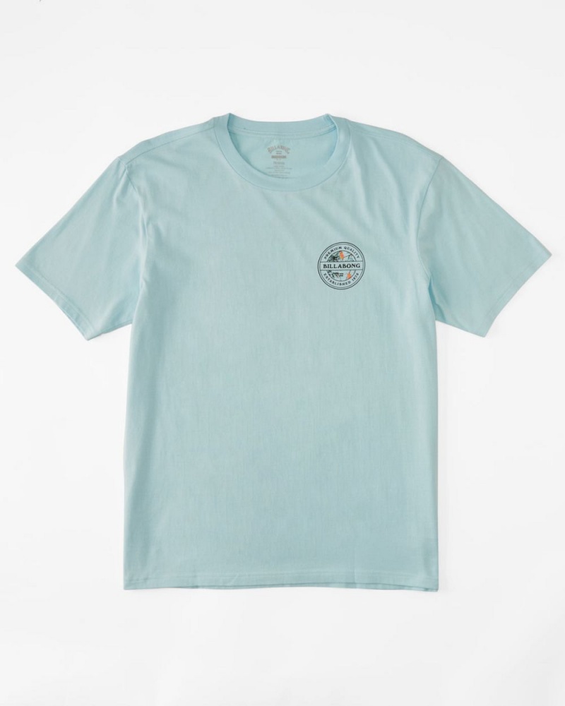 Coastal Blue Men's Billabong Rotor Short Sleeve T-Shirt | 549603PMR