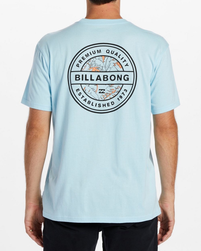 Coastal Blue Men's Billabong Rotor T-Shirt | 102739TYP