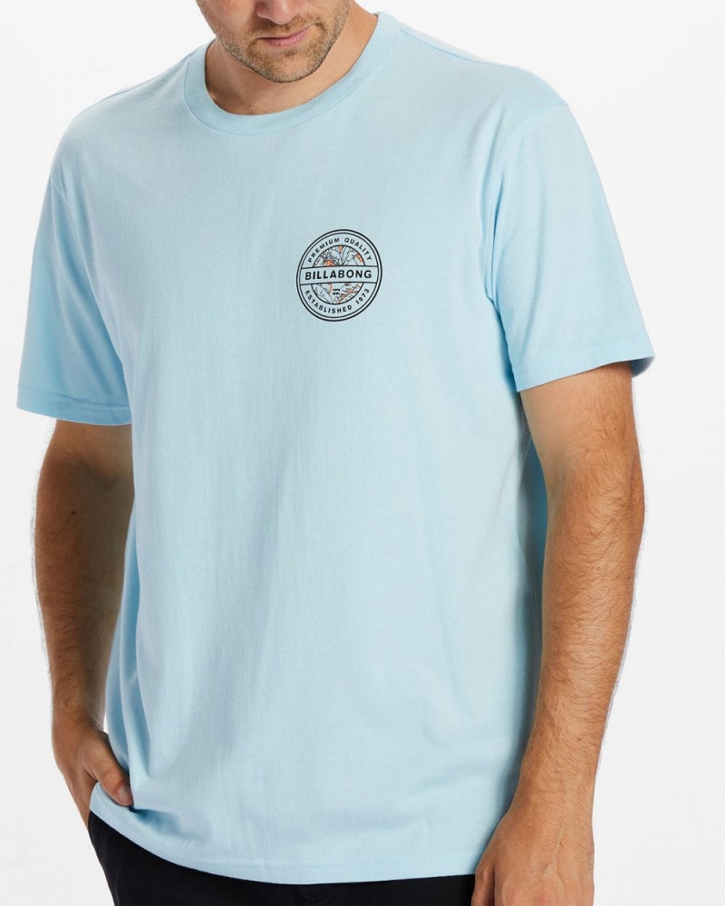 Coastal Blue Men's Billabong Rotor T-Shirt | 102739TYP