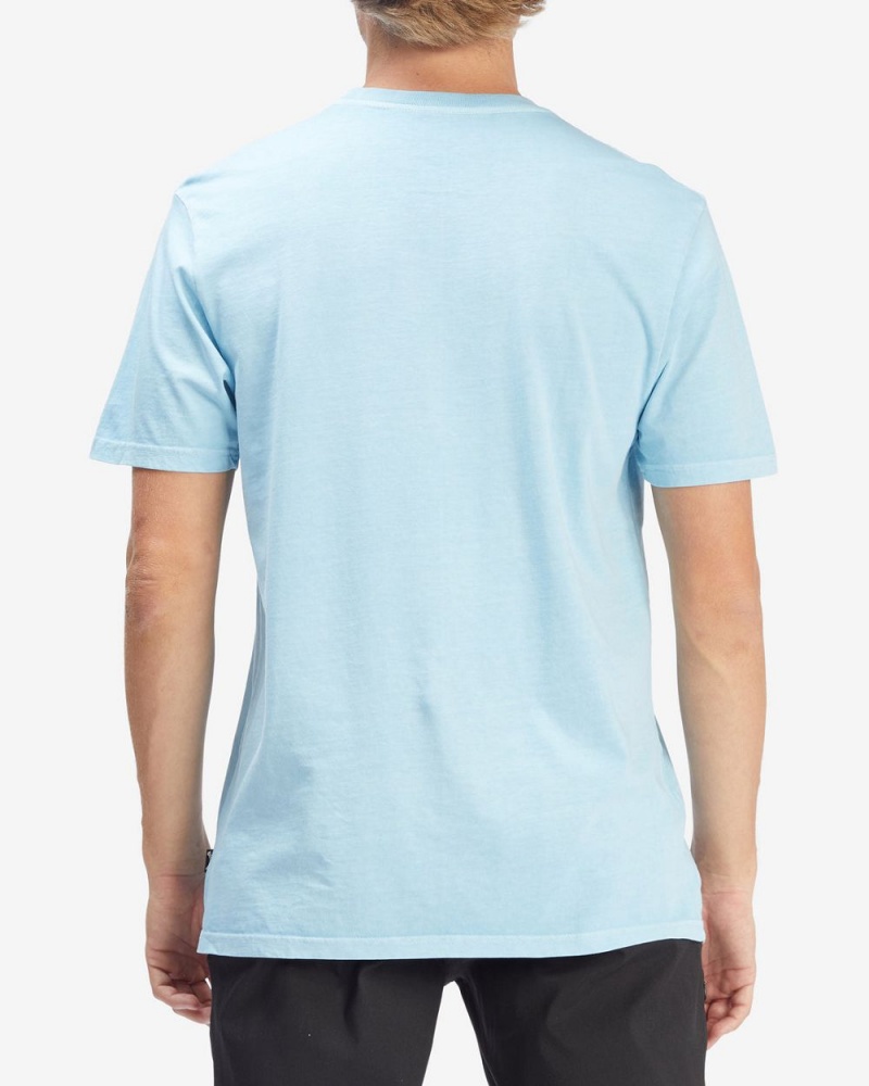 Coastal Blue Men's Billabong Wave Washed Short Sleeve T-Shirt | 859127LUD