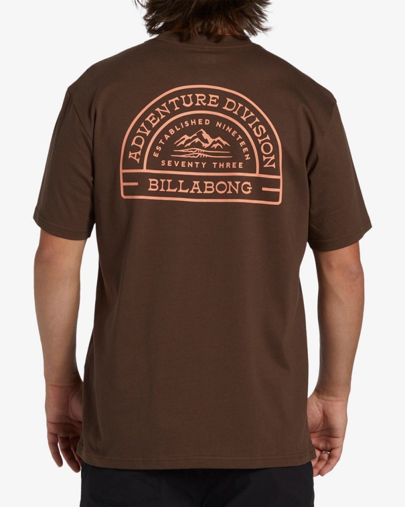 Coffee Bean Men's Billabong Sun Up Short Sleeve T-Shirt | 289164LRH