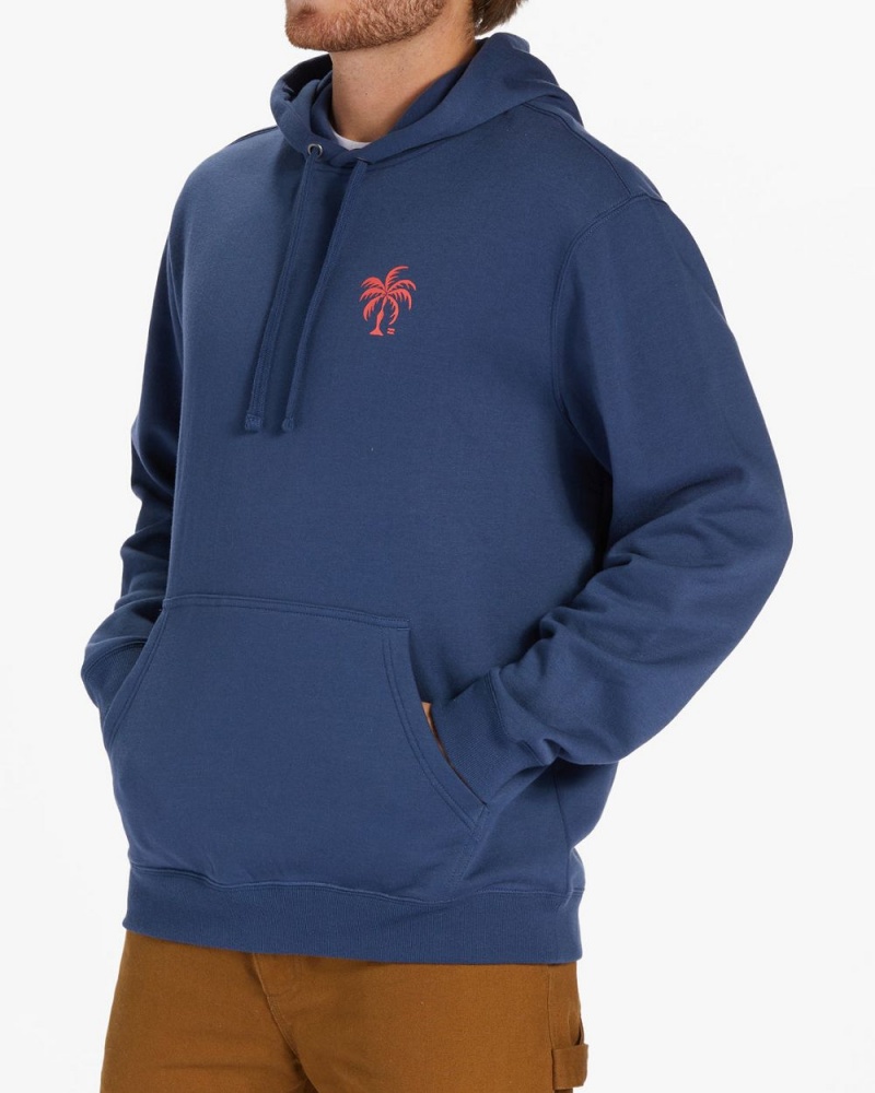 Dark Blue Men's Billabong Short Sands Pullover Sweatshirt | 489231RZU