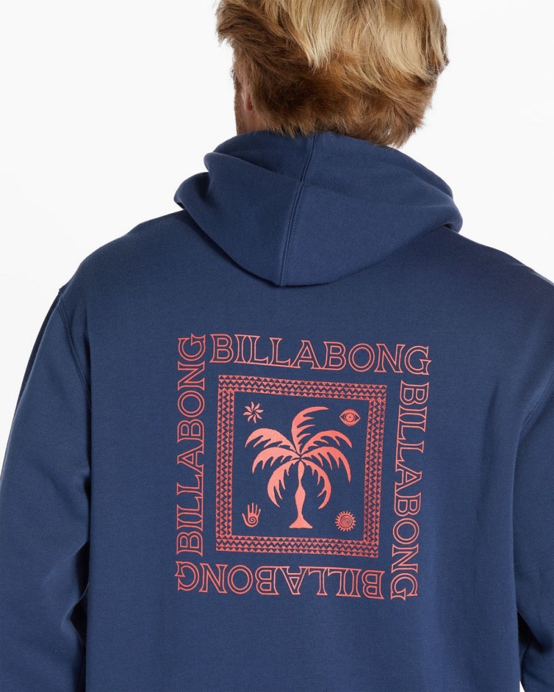 Dark Blue Men's Billabong Short Sands Pullover Sweatshirt | 489231RZU