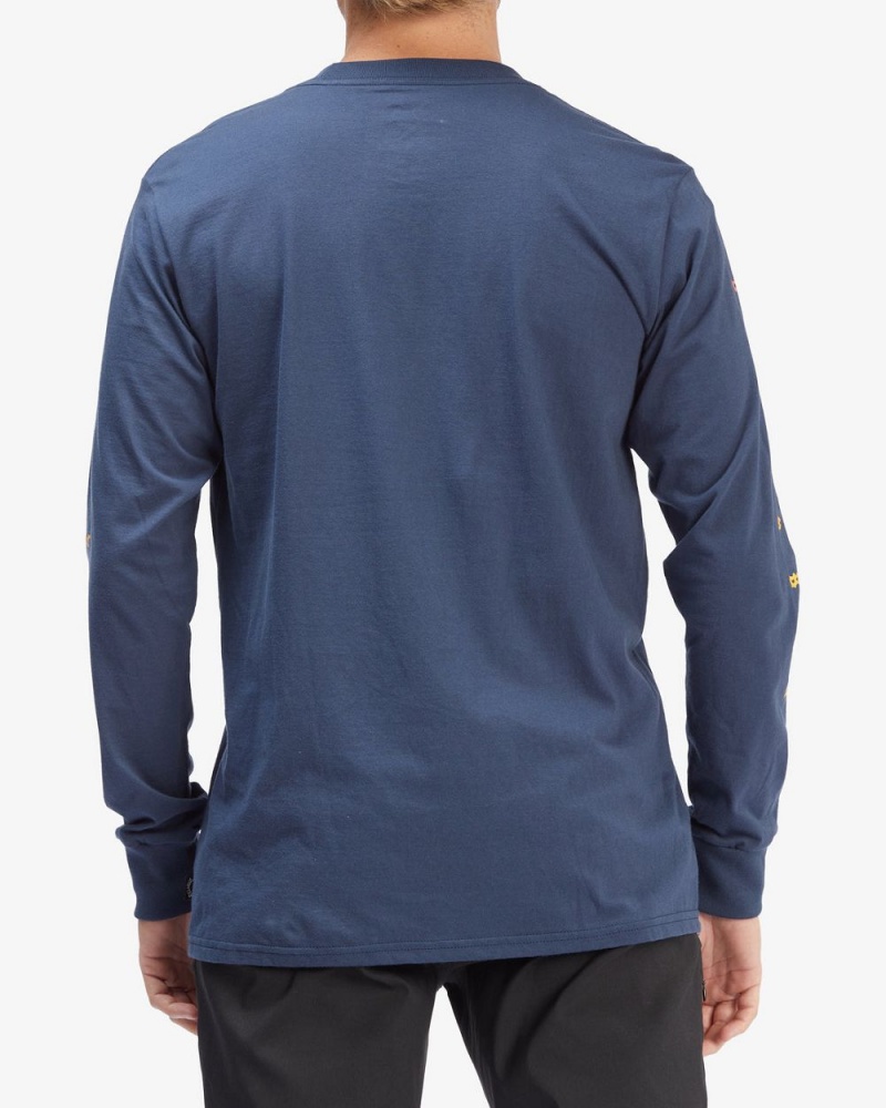 Denim Men's Billabong Unity Long Sleeve T-Shirt | 872103RPZ