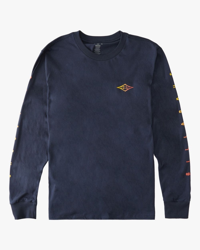 Denim Men's Billabong Unity Long Sleeve T-Shirt | 872103RPZ