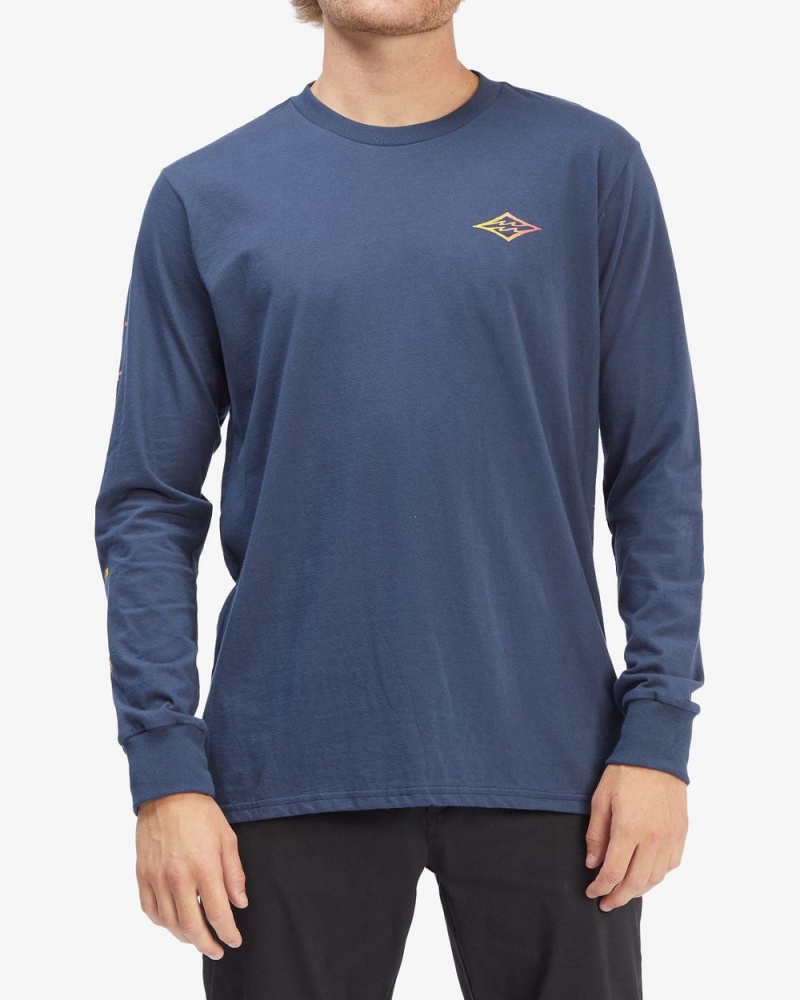 Denim Men\'s Billabong Unity Long Sleeve T-Shirt | 872103RPZ