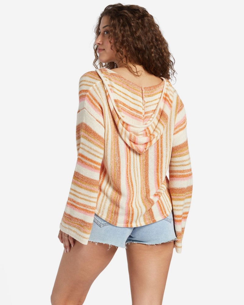 Dried Mango Women's Billabong Baja Beach Hooded Sweater | 540791EDR