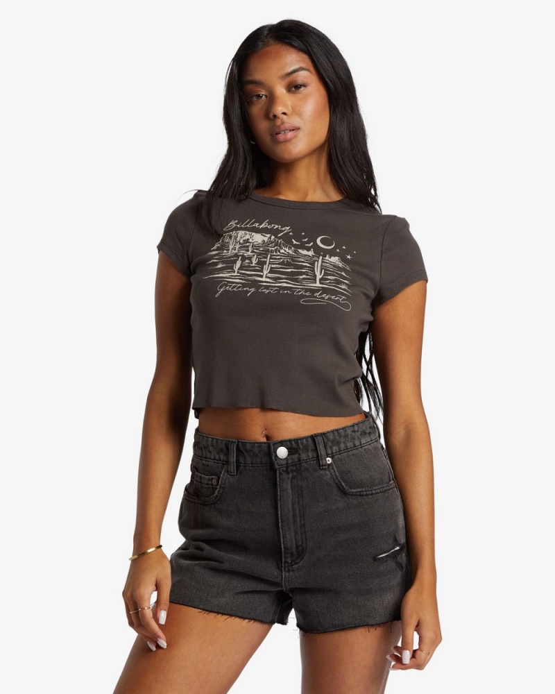 Fade To Black Women\'s Billabong High Tides Short Denim Shorts | 135269PZC