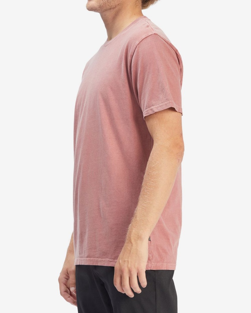 Faded Rose Men's Billabong Essential Wave Washed Short Sleeve T-Shirt | 784962HEZ