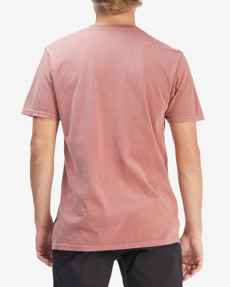 Faded Rose Men's Billabong Essential Wave Washed Short Sleeve T-Shirt | 784962HEZ