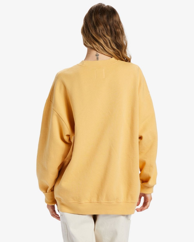 Gold Coast Women's Billabong Ride In Oversized Crewneck Sweatshirt | 498357OVN