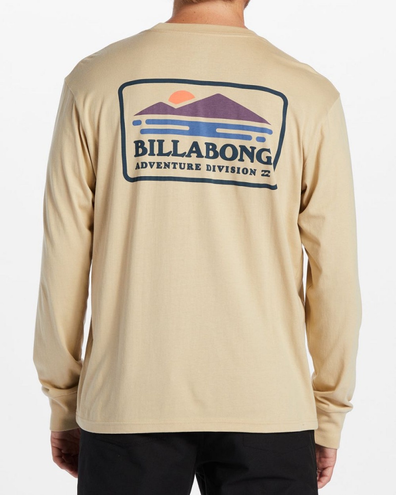 Green Men's Billabong Range Long Sleeve T-Shirt | 560834GIZ