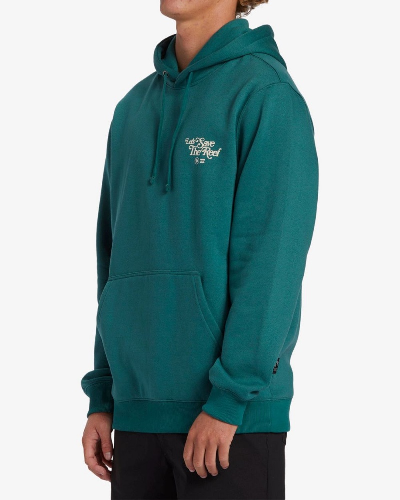 Green Men's Billabong Restore Pullover Sweatshirt | 061274FBR