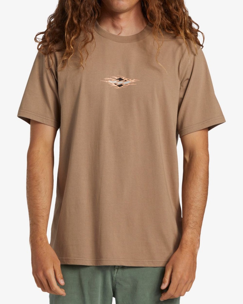 Green Men's Billabong Tall Tale Short Sleeve T-Shirt | 749230JGK