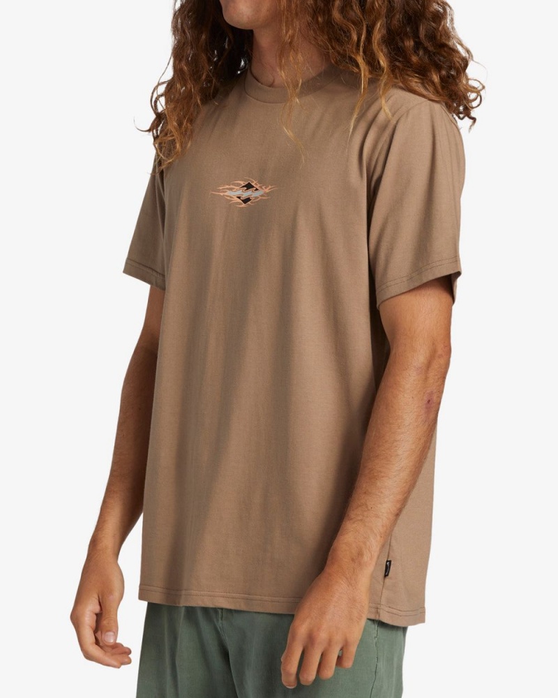 Green Men's Billabong Tall Tale Short Sleeve T-Shirt | 749230JGK