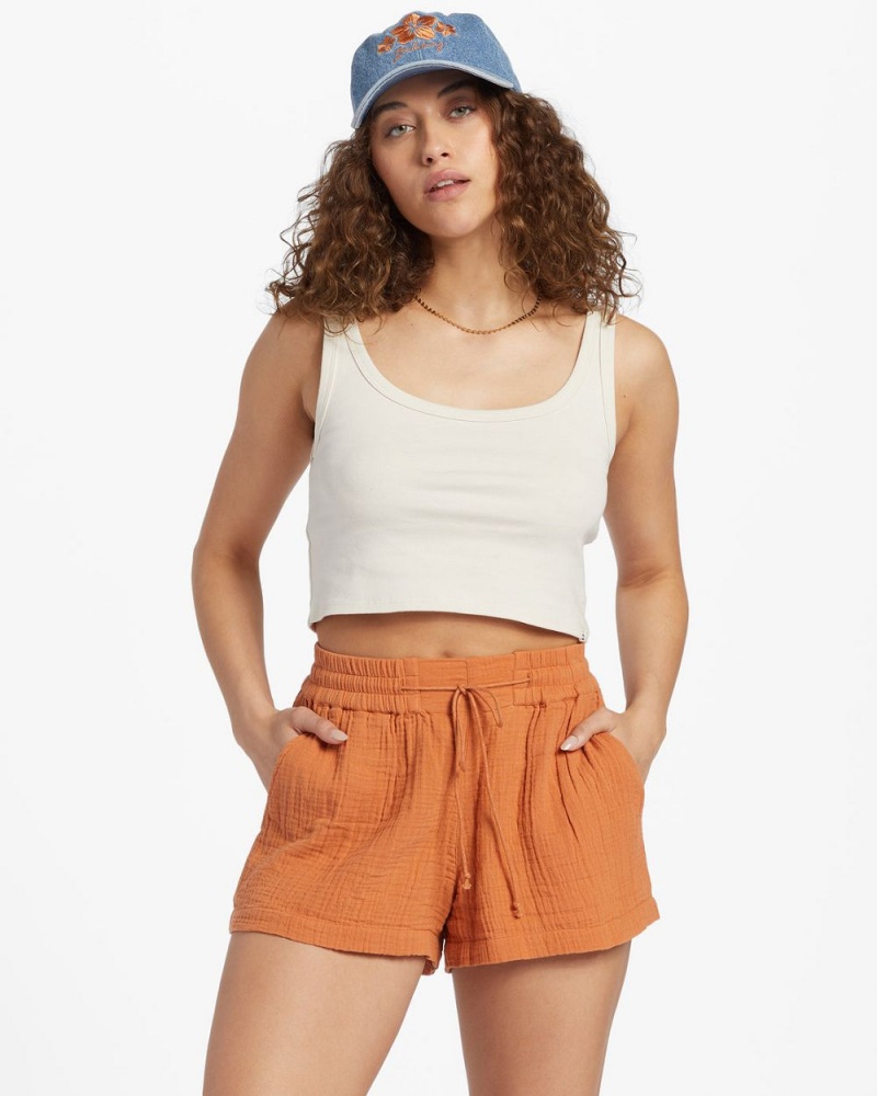 Green Women's Billabong Day Tripper Shorts | 675931PNT